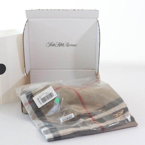 Burberry Giant Check Gauze Scarf - Picture 1 of 3